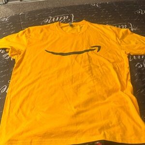 Amazon Men's Short Sleeve Yellow Tee